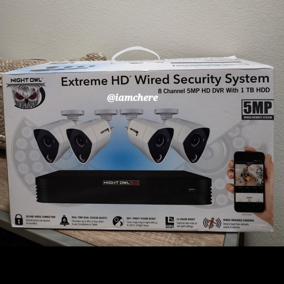 Night Owl 5MP Extreme HD 8 Ch 1 TB HDD and 4 x 5MP Cameras C-841-PIR5MPN - Picture 1 of 5